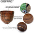 Handmade Wood Bowl, Mug, for Rice, Soup, Dip, Coffee, Tea, Decoration (2PCS Jujube Bowls, L: 5-1/8 inch Dia by 3-1/8 inch High)...