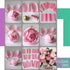 Gersoniel 57 Pieces Crepe Paper Flower DIY Kits 6 Rolls 35g Crepe Paper Rolls 50 Pcs Floral Iron Wire 1 Roll 50 Meter for Birthday Party Wedding (...