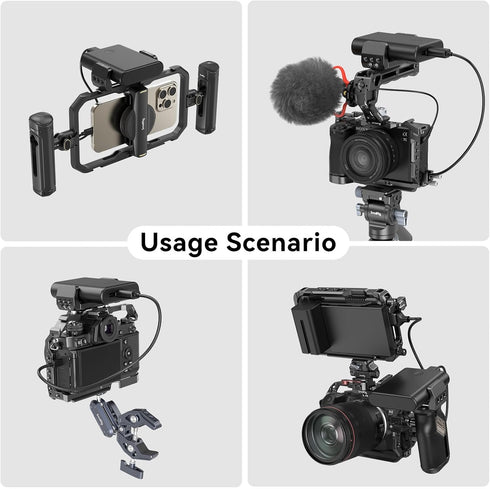 SmallRig Aluminum Power Bank Holder, Powerbank Mount Clamp Compatible with Width Range: 53 mm–84 mm (2.1–3.3 inches) and Thickness Range: 0 mm–18 ...