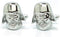 Teri's Boutique Men's Jewelry Star Wars Darth Vader Head Silver Tone Cufflinks Pair w Box...
