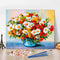 TUMOVO Paint by Number for Adults Daisy Paint by Numbers for Adults Beginner with Brushes and Acrylic Pigment Vase Adult Paint by Number Kits on C...