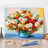 TUMOVO Paint by Number for Adults Daisy Paint by Numbers for Adults Beginner with Brushes and Acrylic Pigment Vase Adult Paint by Number Kits on C...