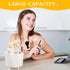 360° Rotating Makeup Brushes Holder Organizer, 5 Slot Makeup Organizer Countertop,Vanity Bathroom Skincare Organizers and Storage for Lipstick, Na...
