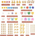 Cheriswelry Box of DIY Jewelry Making Finding Kit with Natural Shell Beads Millefiori Glass Beads Alloy Charms Plastic Beads Jump Rings Lobster Cl...