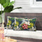 Pack of 2 Outdoor Lumbar Pillow Case Covers 12"x20", Waterproof Rectangular Throw Pillowcase Shell Decorative Sham for Patio Garden Couch - Midnig...