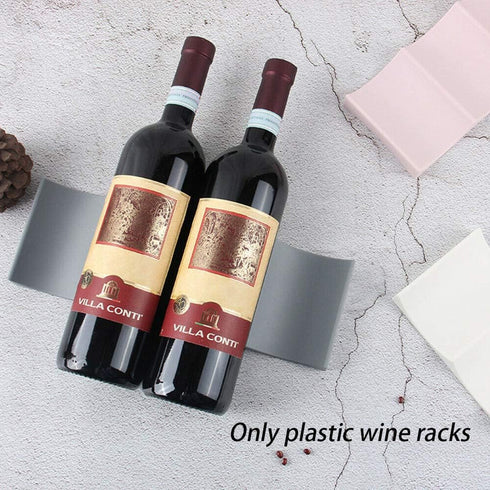 European Style Wine Rack, Modern Wave Shape Anti Slip Table Top Home Fridge Shelf, Wine Rack Countertops Display Stand Kitchen Storage Can Bottle ...