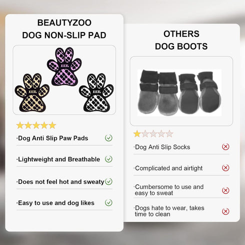 BEAUTYZOO Dog Anti-Slip Paw Grips Traction Pads, 36 Pcs Pads Dog Paw Protectors Toe Grip Pads, Non Slip Non-Skid for Small Medium Large Senior Dog...