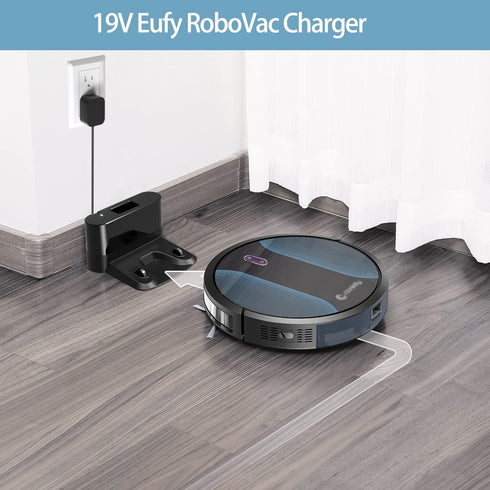 19V Charger for Eufy RoboVac 11 11S 12 15C 25C 30C 35C Series for Eufy HomeVac H30, Pure Clean & Coredy Robotic Vacuum Cleaner Model T2102 T2108 P...