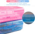 Sooez 3 Pack Large Capacity Hard Pencil Case, Plastic Crayon Pencil Boxes Bulk with Snap-tight Lid, Clear Storage Box Craft Pen Art Marker Organiz...