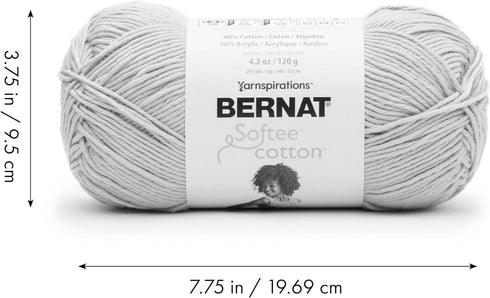 Bernat Softee Cotton Golden Haze Yarn - 3 Pack of 120g/4.25oz - Nylon - 3 DK (Light) - 254 Yards - Knitting, Crocheting & Crafts......