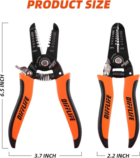 10-22 AWG Wire Stripper Cutter Wire Stripping Tool And Multi-Function Hand Tool?Professional Handle Design And Refined Craftsmanship....