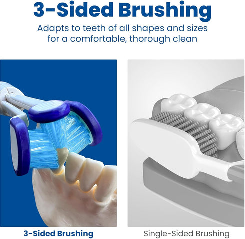 Compatible with Philips Sonicare® ONLY - Replacement Toothbrush Heads - Fits ONLY DiamondClean, Flexcare+, HealthyWhite+, 2 Series Plaque Control,...