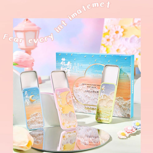 Solid Perfume Balms, 3 Pack Women Solid Colognes, Portable Pocket Balm, Perfect for Travel Use, Natural Fragrance Perfume for Women...