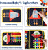 Montessori Busy Board Toys for Space Exploration, Sensory Games Travel Activities Toddlers Press&Push, Pull String, Educational Learning Fine Moto...
