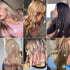 12Pcs Hair Tinsel Clip in 23.6Inch Clip in Hair Tinsel Pink Glitter Tinsel Hair Extensions Heat Resistant Tinsel Hair Kit Clip in Sparkling Fairy ...