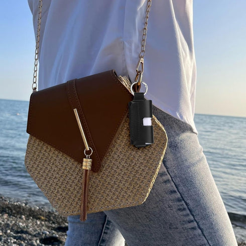 Holder Case Compatible with Anker 621 Nano Power Bank 5,000mAh Portable Charger 12W 22.5W, Small Microfiber Leather Carrying Case Storage Holder w...