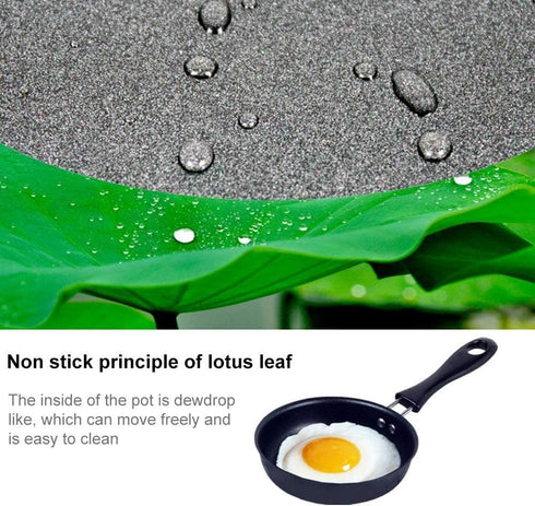 One Egg Frying Pan, Mini Induction Frying Eggs Pan, 4.7" Single Egg Durable Small Pan with Handle Heat Resistant Non Stick Pot, Portable Pan for S...