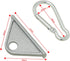 4PCS European Standard 2020 with Hooks Aluminum 6 Slot 56x9.8x27mm Movable Hooks Workbench Mobile Hook Triangle Slider Nylon Hooks Accessories for...
