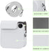 PU Leather Camera Case Compatible with Instax Mini 12 Instant Camera with Adjustable Strap and Pocket (White)...