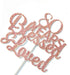Rose Gold Glitter 80 Years Blessed & Loved Cake Topper - 80th Birthday / 80th Anniversary Cake Topper, 80th Birthday / 80th Anniversary Party Deco...
