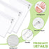 CHENGU 9 Pack Clear Zipper Pouches Multipurpose PVC Waterproof Pouch Clear Travel Bags for Cosmetic Wallet Pencil Organize(White Side)...