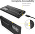 FITO for Samsung Galaxy S22 Ultra Case, Dual Layer Shockproof Heavy Duty Case, Built in Kickstand (Black)...