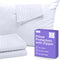 Set of 4 Pillow Protectors with Zipper Standard Size - 100% Resistant to Stains, Dust & Dirt - Washable Covers for Increased Pillow Lifespan...