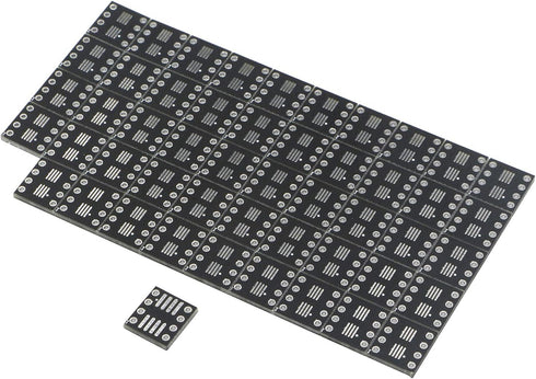 JIUWU 8 Pin Double-Side Prototype Printed Circuit PCB Adapter Universal Board Protoboard SO MSOP TSSOP SOIC SOP8 to DIP8 for DIY Soldering and Ele...