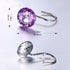 Shower Curtain Hooks Rings,iiEASEST Quality Acrylic Decorative Shower Hooks Bling Round Diamond Design Chrome Finish Rings S Roller Hooks for Hang...