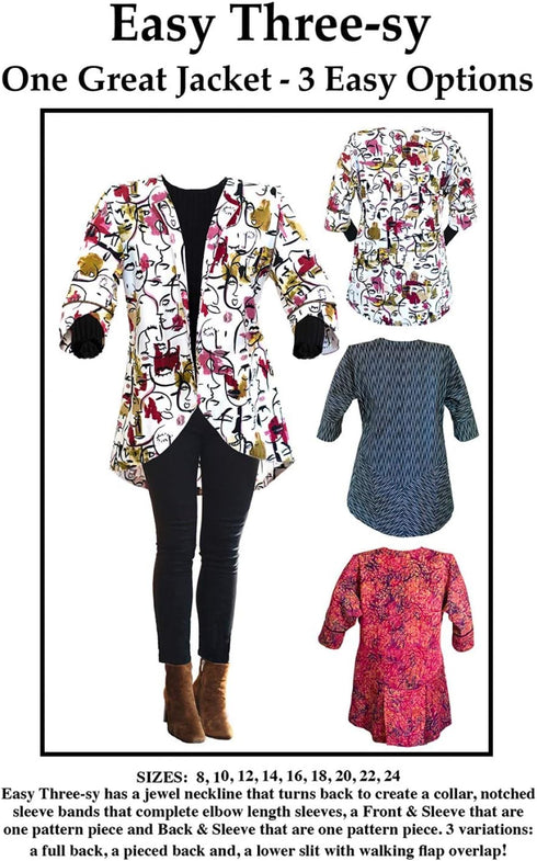 CNT Pattern Co Easy Three-sy Jacket pattern...