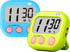 Timer for Kids Teachers Digital Kitchen Timers for Cooking Large Magnetic Classroom Timer 2Pack-Blue Green...