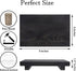 Bathroom Counter Organizer Wood Pedestal Stand Farmhouse Decorative Tray Soap Holder for Kitchen Decor, Black...
