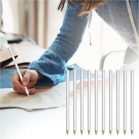 20pcs Sewing Marking Pencils for Fabric Tailor White Mark Pencils Fabric Chalk Pencils Marking and Tracing Tools...