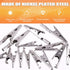 160Pcs 28mm 35mm 45mm 53mm Metal Alligator Clips Assortment Kit Small Alligator Clips Silver for Battery Test Lead Electrical Test Clamps...