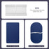 TILLYOU Changing Pad Cover Set in Soft Jersey Material - Fits 32"/34''x16 Contoured Pad for Babies, Navy Blue & Lt Gray...