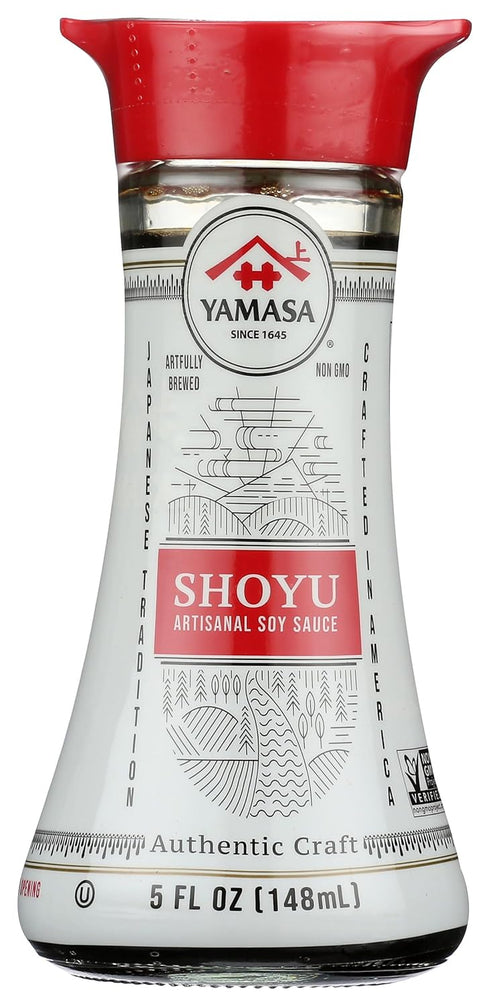 Yamasa, Shoyu Artisanal Soy Sauce, Non-GMO, Glass Bottle with Dispenser, 5 fl oz...