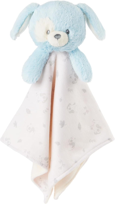 GUND Baby Sustainably Soft Puppy Lovey, Stuffed Animal Plush Blanket Made from 100% Recycled Materials, for Babies and Newborns, Blue/Cream, 10”...