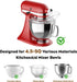 COFUN Pouring Shield for KitchenAid 4.5-5 Q Tilt-Head Stand Mixers, Fit Splash Guard for KitchenAid Mixer Bowl(Stainless Steel, Glass, Ceramic)- A...