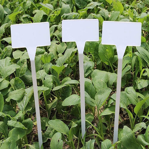 KINGLAKE GARDEN Outdoor Plastic Plant Labels 30 Pack 11.8 inch Outdoor Waterproof Sturdy Nursery Garden Markers,Plant Markers for Herbs,Flowers,Ve...