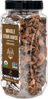 Soeos Organic Star Anise, Whole Star Anise 4 oz (114g), Chinese Star Anise Pods, Star Anise Organic Whole, Non-GMO Verified, Dried Star Anise for ...