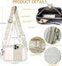 Small Crossbody Bag for Women Genuine leather Crossbody Purses with Wide Guitar Strap Shoulder Handbag Satchel...