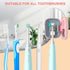 Toothbrush Travel Cover, Toothbrush Travel Case With Air Drying Function, Rechargeable Portable Toothbrush Travel Container with Holder for Househ...