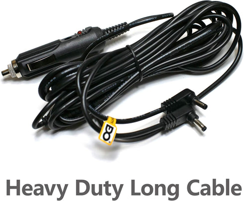 EDO Tech 11' Long Dc Vehicle Adapter Car Charger Power Cord for All Sylvania Insignia 7" 9" 11" Dual Screen Portable DVD Player...