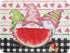 Summer Gnomes Dish Drying Mat 18x24 Inch ,Watermelon Fruit Buffalo Plaid Kitchen Dry Mats with Loop Absorbent Foldable Dishes Pad for Sink Counter...