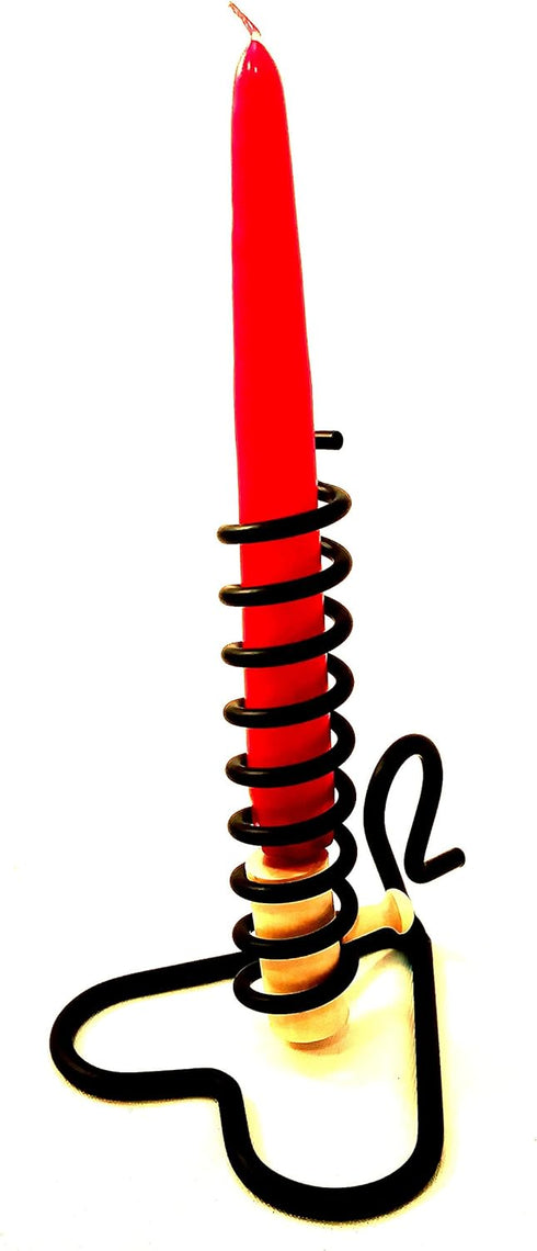 Wrought Iron Courting Candle Holder - Hand Made By Amish...