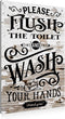 BEASTZHENG Rustic Bathroom Metal Tin Sign Wall Decor - Farmhouse Bathroom Quote Saying Tin Sign for Toilet Restroom Home Decor Gifts...