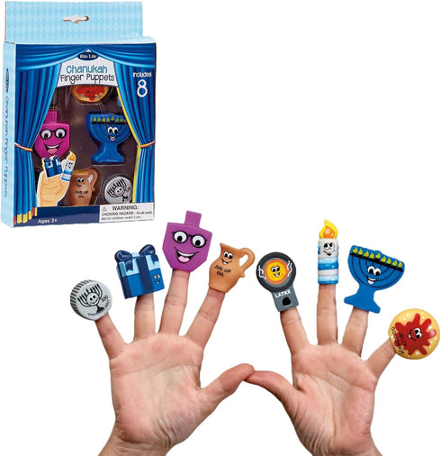 Rite Lite Hanukkah Finger Puppets Gift Set - Fun & Educational Jewish Holiday Party Favors Goodie Bag Rewards Hanukkah Toys Kids Party Favors Drei...