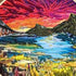 Liveish Landscape Embroidery Kits, Embroidery kit for beginners adults,mountain embroidery kit DIY cross stitch with Patterns and Instructions.(Ma...