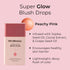 MCoBeauty Super Glow Blush Drops, Peach Pink, Luminous Flush for Radiant Cheeks, Vegan, Cruelty Free Cosmetics...