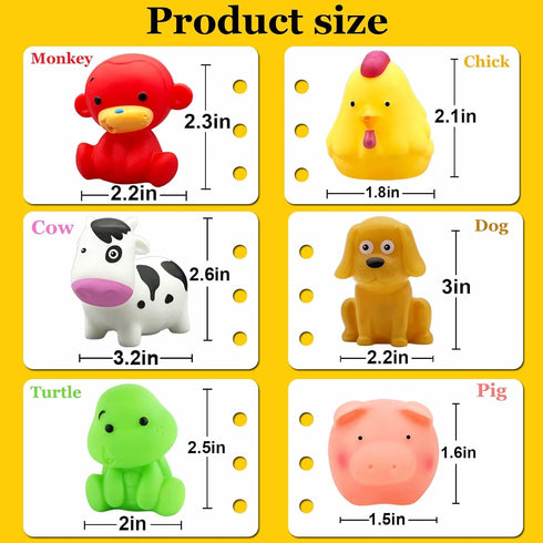 Bath Toys for Kids 1-3 2-4 - No Hole Infant Baby Bath Toys for 6-12-18-24 Months Bathtub Tub Water Pool Shower Toys for 1 2 3 4 Year Old Boys Chil...